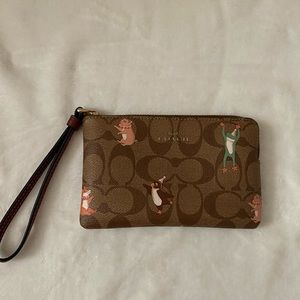 Coach party animals wristlet